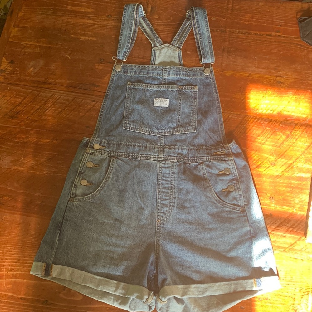 Bib overall shorts